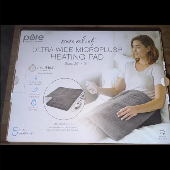 Pure Enrichment PureRelief XXL Extra Wide Heating Pad - 20"x24" - - Picture 3 of 4